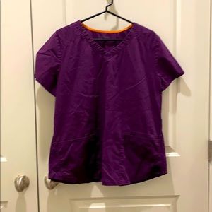 Purple scrub top